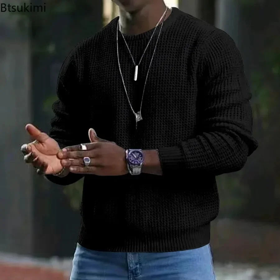 Men's Waffle Pullover