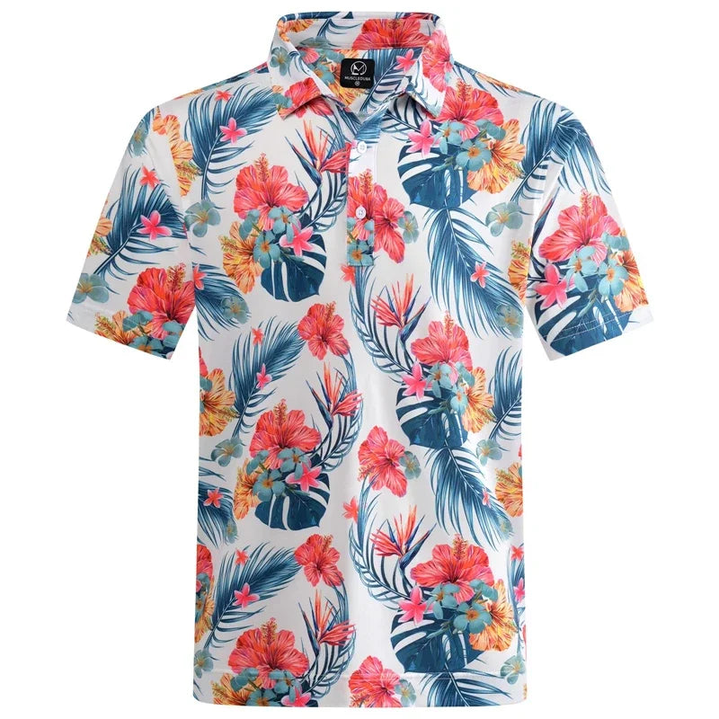 Hawaiian Patterned Polos