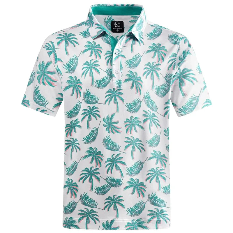 Hawaiian Patterned Polos