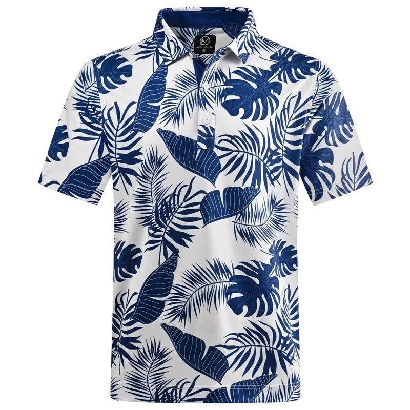 Hawaiian Patterned Polos