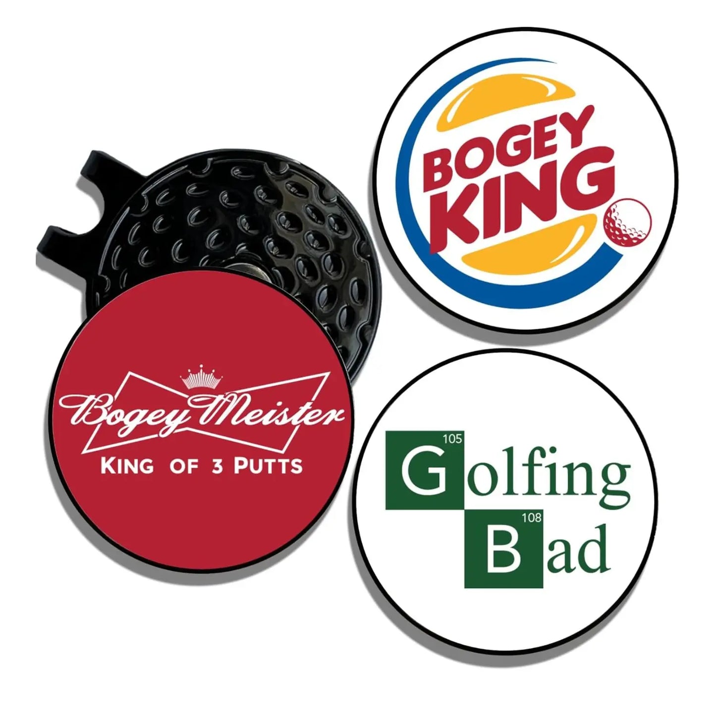 Bogeyless Premium Funny Ball Marker Clips