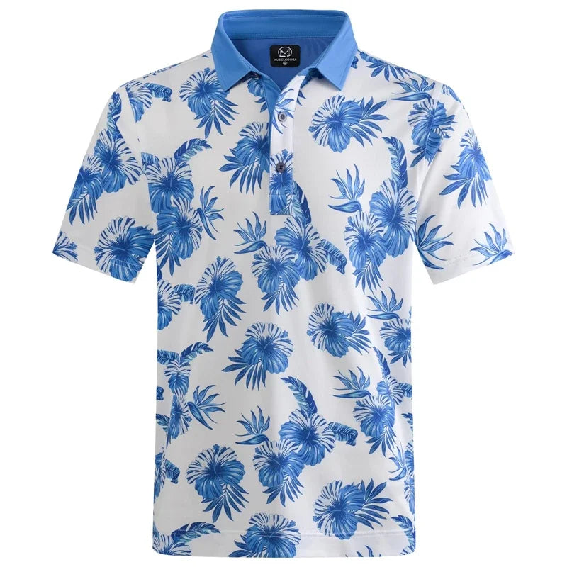 Hawaiian Patterned Polos